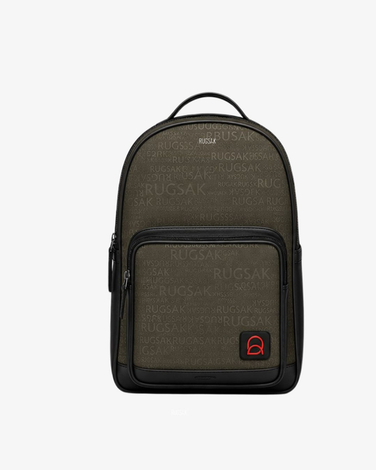 Signature Monogram Laptop Backpack – Olive