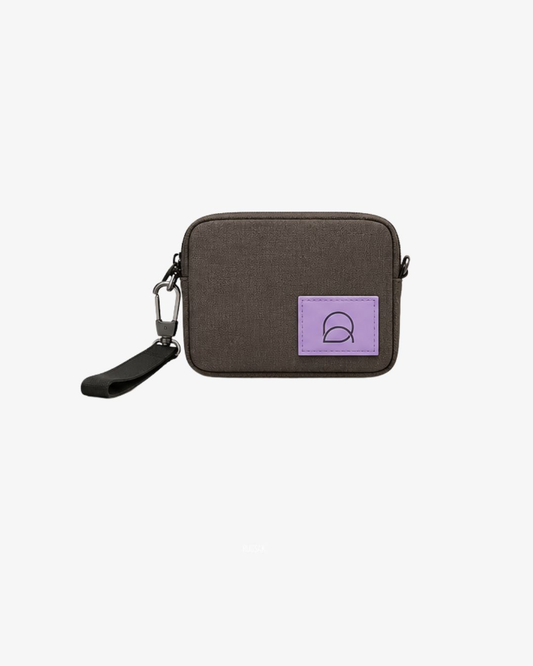 RUGSAK Tech Utility Pouch Brown / Lavender