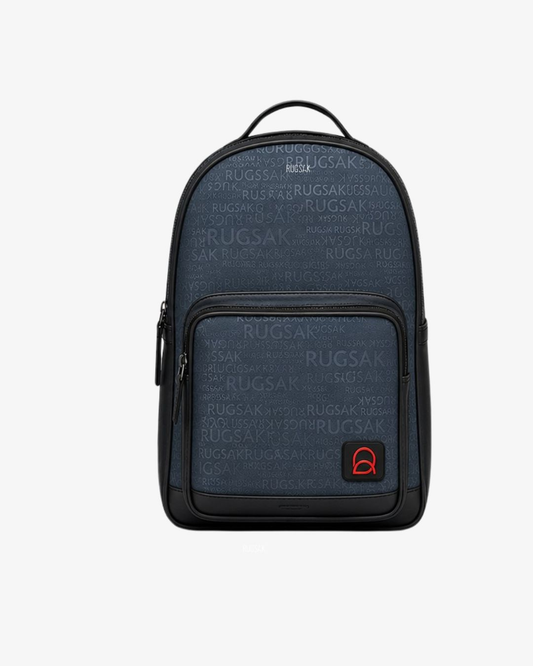Signature Monogram Laptop Backpack – Blue