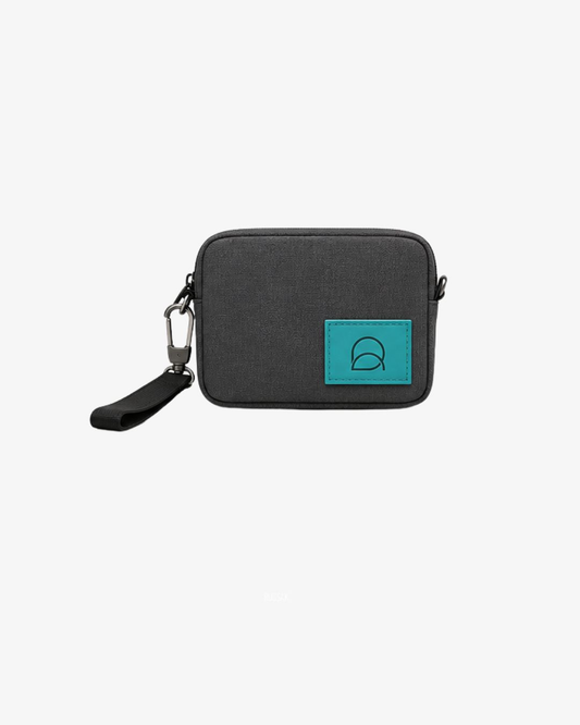 RUGSAK Tech Utility Pouch Charcoal / Teal