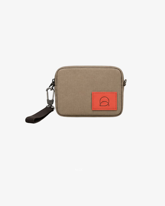 RUGSAK Tech Utility Pouch Sand Beige / Coral